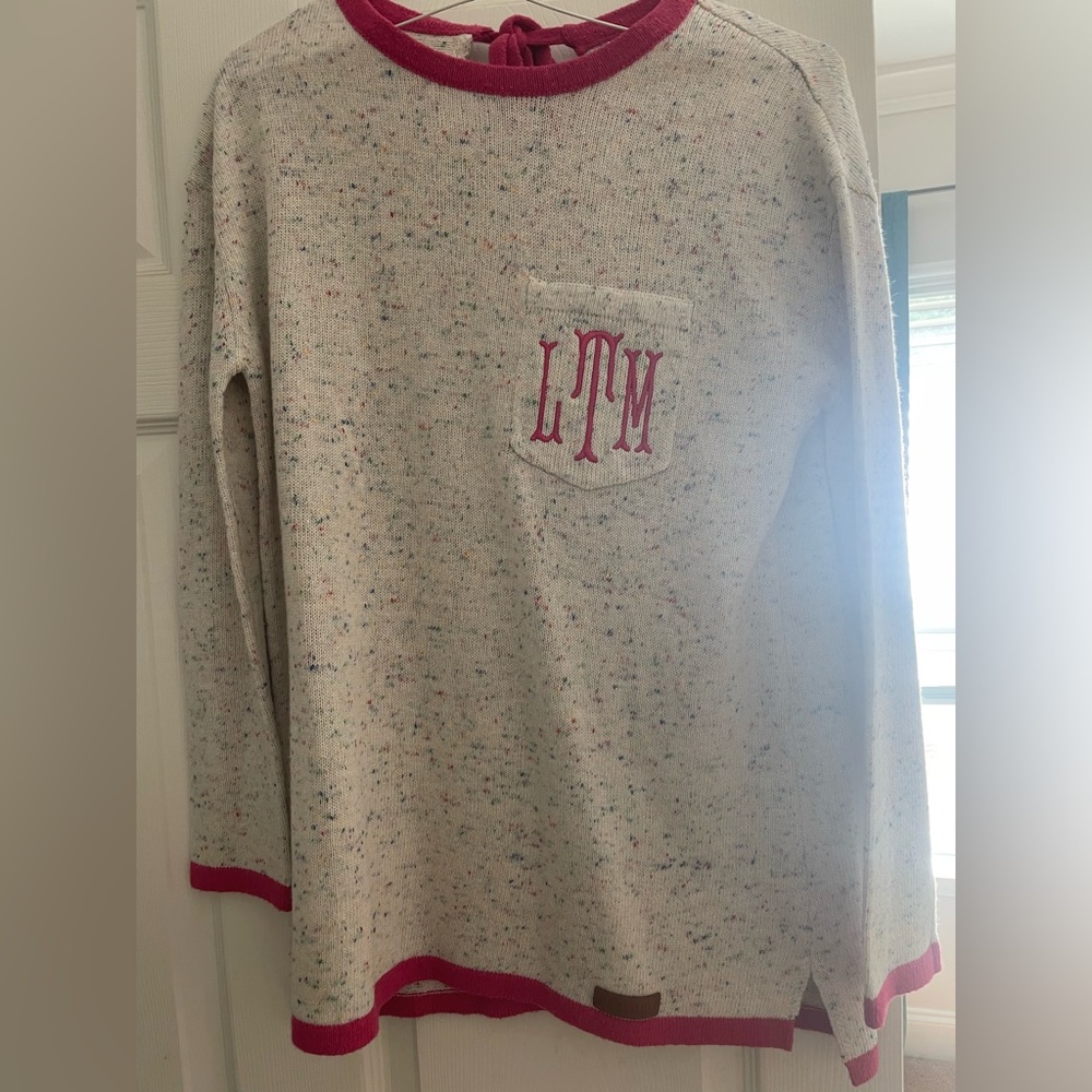 Personalized Sweater with Initials LMT. Size Small/Medium. Never Worn